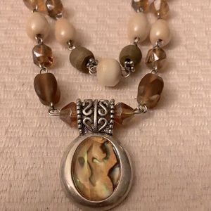 New hand made Greek design double layer necklace